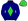 Navy Blue Lime Green Diamond Armbands & Cap With Navy Blue Diamond
