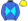 Aqua Blue Royal Blue Diabolo Collar & Sleeves Yellow Spot & Cap