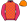 Cerise & Orange Checkers Orange Cap