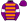 Purple Orange Hoops White Armbands