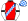 Red Blue & White Checked Sash White Sleeves Checked Armbands Red Blue & White Checked Cap