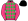 Pink Green Diamonds Pink Sleeves Black Cap