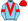Sky Blue Red & White Vee Red Armbands & Cap