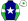 Navy White Star Green Sleeves White Armbands & Cap Green Star