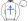 White Royal Blue Cross Of Lorraine