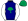 Navy Blue Emerald Green Palm Tree White Sleeves Emerald Green Cap