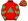 Red Green Triangle Hooped Sleeves & Cap