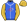 Royal Blue Diplock Racing Logo White Seams Gold & White Seams Sleeves & Cap