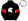 Black White Spartan Helmet Red Armbands & Seams Cap