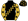 Black Gold Checked Sash Gold & Black Stars Sleeves Black & Gold Stars Cap