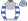 White Silver Yoke Royal Blue Hooped Sleeves & Cap