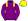 Purple Yellow Epaulettes & Cap