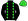 Black Lime Green Diamond Braces Lime Green Cap