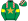 Emerald Green Red & White Checked Epaulettes Gold Star & Armbands Checked Stripes On Cap