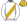 White Gold Sash Gold Cap