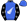 Royal Blue White Fern Black Sleeves White Portuguese Crosses