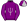 Purple Silver Trident Seams Sleeves Quartered Cap