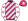 Cerise Pale Blue Diagonal Stripes White Sleeves Cerise Stars Cerise Cap White Star