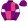 Purple Pink Quarters White Armbands