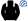 Black White Epaulettes With Royal Blue Outline White & Royal Blue Striped Cap