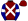 Maroon White Crossed Sashes Dark Blue Sleeves White Armbands