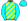 Aqua Blue Fluro Yellow Diagonal Stripes Aqua Blue Sleeves & Cap