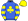 Royal Blue & Navy Blue Hoops Yellow Shamrock Hooped Sleeves Yellow Cap