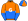 Orange Blue Halves White 'G' Logo Quartered Cap