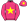 Pink Yellow Star Pink & Yellow Star Cap