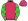 Cerise & Lime Green Stars Lime Green & Cerise Stars Sleeves Lime Green Pom Pom