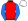 Red Blue Sleeves White Cap