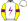 White Purple Lightning Bolt & Armbands With Yellow Outline