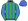 Royal Blue & Green Stripes Royal Blue Cap