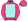 Pink Pale Blue Panel Pink Cap