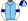 Sky Blue Navy Seams White Sleeves Navy Armbands Navy & Sky Blue Quartered Cap White Pom Pom