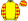 Yellow & Royal Blue Quarters Yellow Sleeves Red Diamonds Yellow Cap Red Diamonds