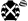 Black White Crossed Sashes Chevrons Sleeves Diamonds On Cap