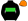 Black Lime Green Band Orange Cap