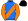 Blue Orange Sash & Sleeves Black Cap