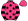 Pink With Black Stars Hooped Sleeves Black Pom Pom