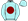 Pale Blue Dark Red Disc
