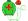 Lime Green Red Fleur De Lys & Cuffs Red Cap With Lime Green Fleur De Lys
