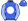 Royal Blue White Disc Striped Sleeves Spot Cap