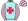 Pale Blue Cerise Maltese Cross Striped Sleeves & Cap
