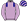 Lilac Navy Blue Epaulettes Striped Cap