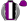 Purple White & Black Thirds Striped Sleeves