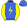 Royal Blue Yellow Lightning Bolt & Sleeves Royal Blue Cap
