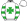 White Green Maltese Cross Hooped Sleeves