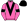 Hot Pink Black Vee Armbands & Cap