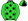 Lime Green Black Stars Lime Green & Black Quartered Cap